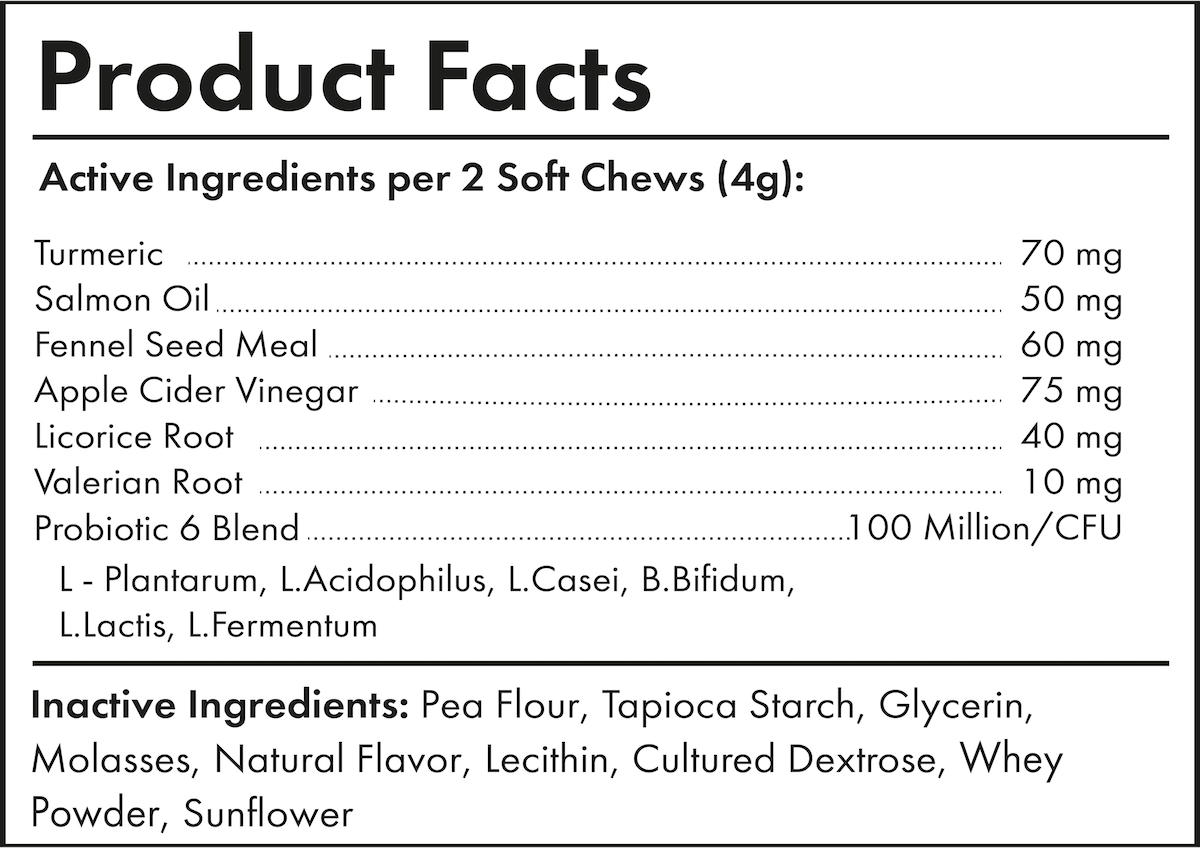 Fursome Allergy & Immune Bites ingredients